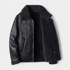 Men's Leather Aviator Jacket | Genuine Leather | Classic Design | Casual Outerwear for Men