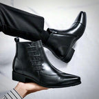 Men's Leather Dress Boots | Refined Style for Formal Occasions