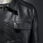Men's Leather Rider Jacket | Premium Quality | Classic Biker Style | Black