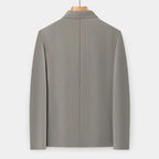Men's Cotton Blend Bomber Polo Jacket - Lightweight Casual Business Style for Office and Social Events