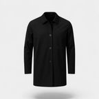Men's Mid-Length Trench Coat | Water-Resistant Fabric | Classic Style | Outerwear