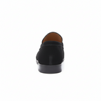 Men's Black Suede Penny Loafers - Classic Casual Footwear for Everyday Use