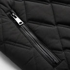 Men's Quilted Fleece-Lined Bomber Jacket - Warm Winter Outerwear for Cold Weather