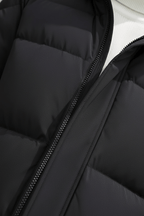 Men's Quilted Hooded Puffer Coat - Insulated Warmth - Relaxed Fit - Casual Cold Weather Outerwear