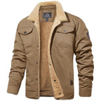Men's Sherpa-Lined Winter Jacket | Warm Cozy Outerwear for Cold Weather | Insulated Casual Style