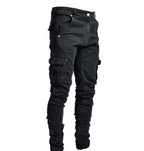 Men's Slim Fit Cargo Pants | Lightweight Fabric | Urban Style | Casual Wear with Versatile Pockets