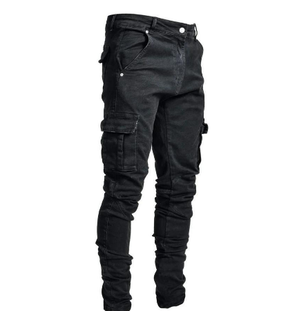 Men's Slim Fit Cargo Pants | Lightweight Fabric | Urban Style | Casual Wear with Versatile Pockets