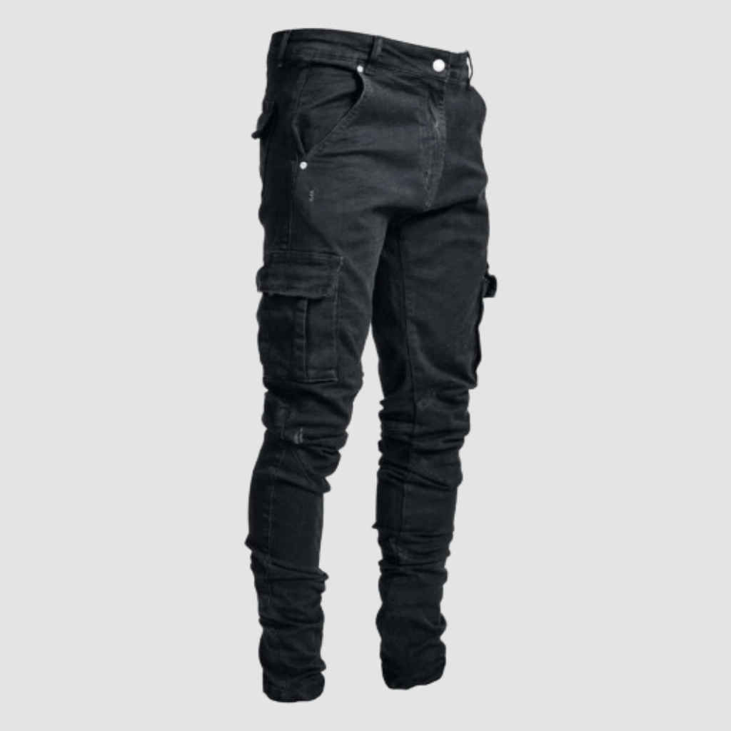 Men's Stretch Cargo Jeans | Comfortable Denim | Versatile Casual Wear