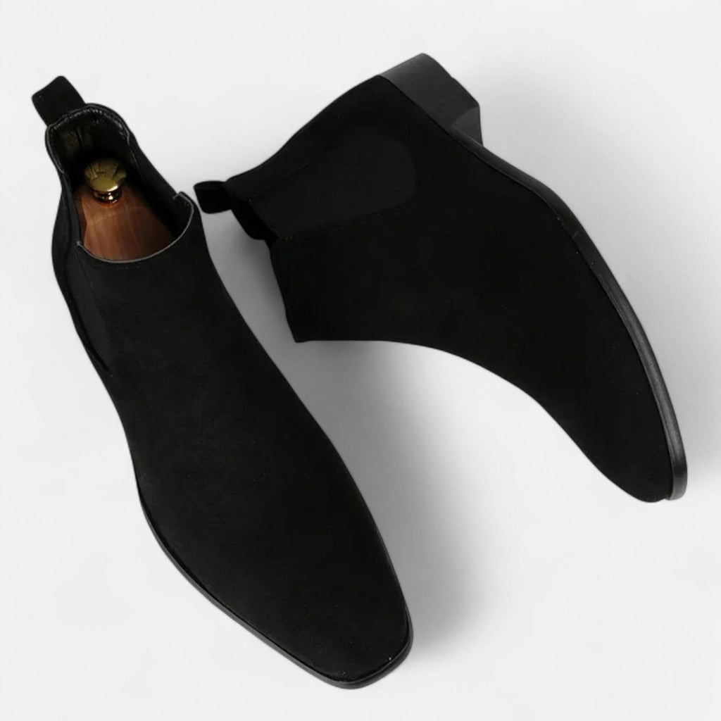 Men's Suede Chelsea Boots | Square-Toe Design | Casual & Formal Versatile Footwear
