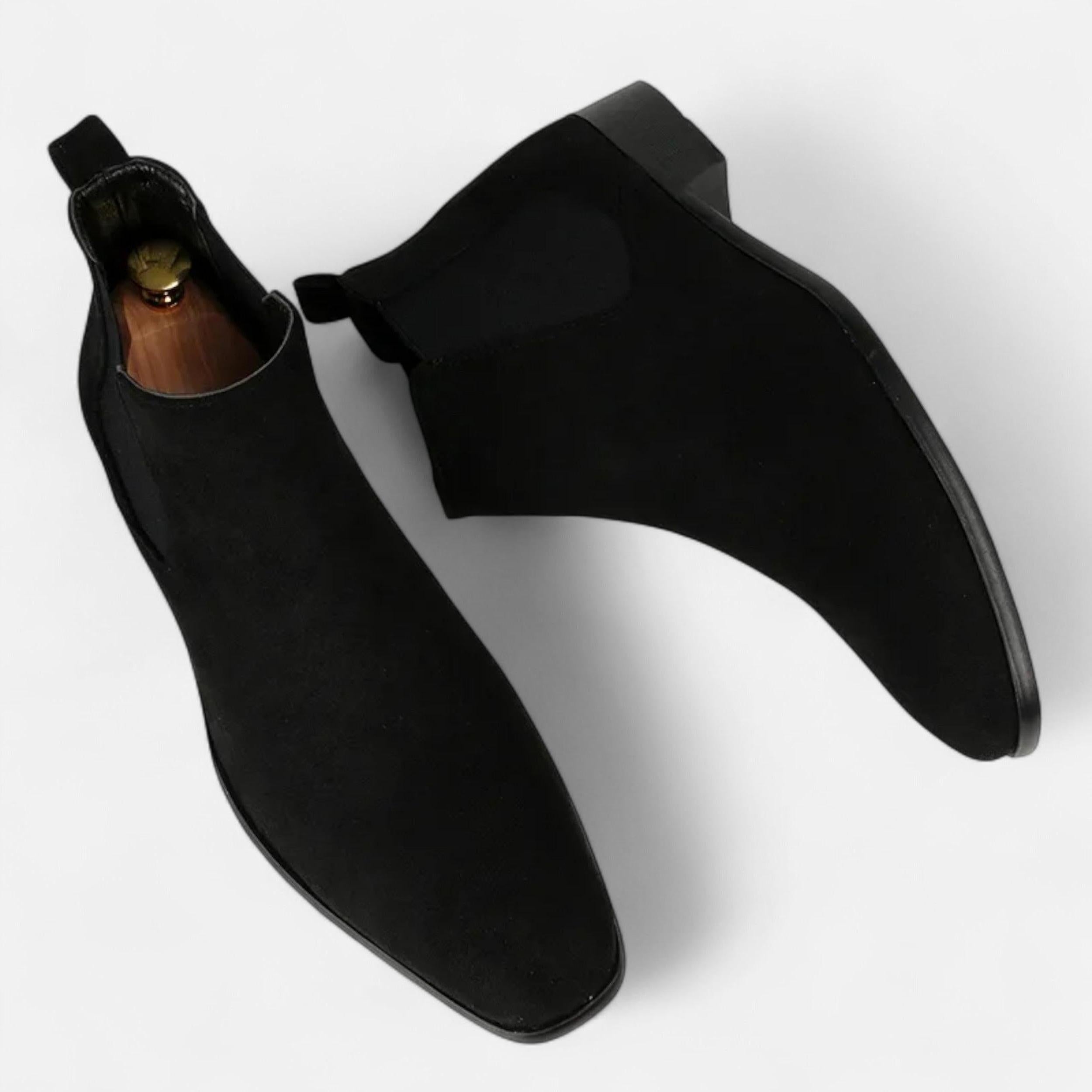 Men's Suede Chelsea Boots | Square-Toe Design | Casual & Formal Versatile Footwear