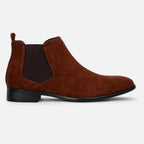 Men's Suede Chelsea Boots | Square-Toe Design | Casual & Formal Versatile Footwear