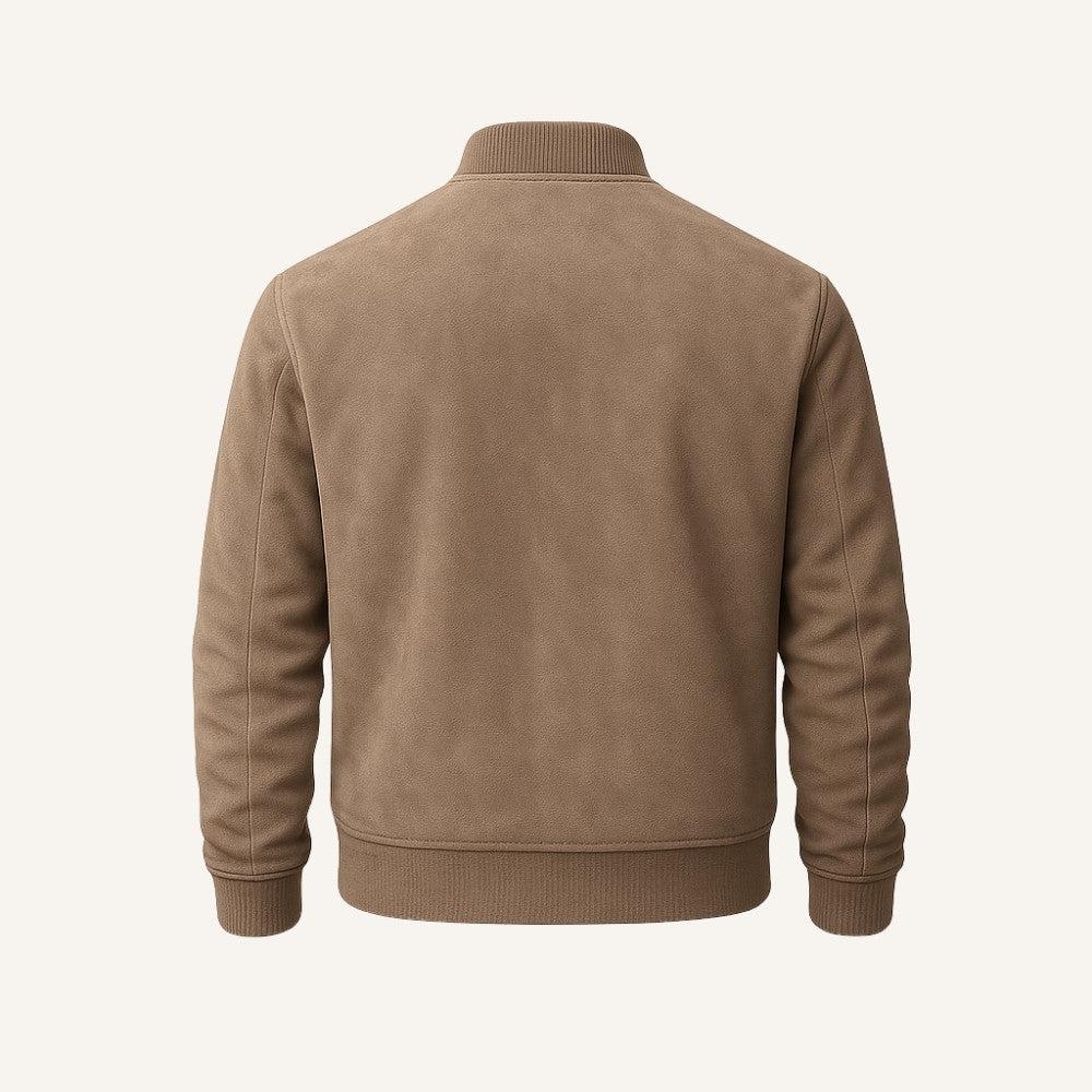 Men's Suede Jacket | Classic Old Money Style | Casual Outerwear for Men