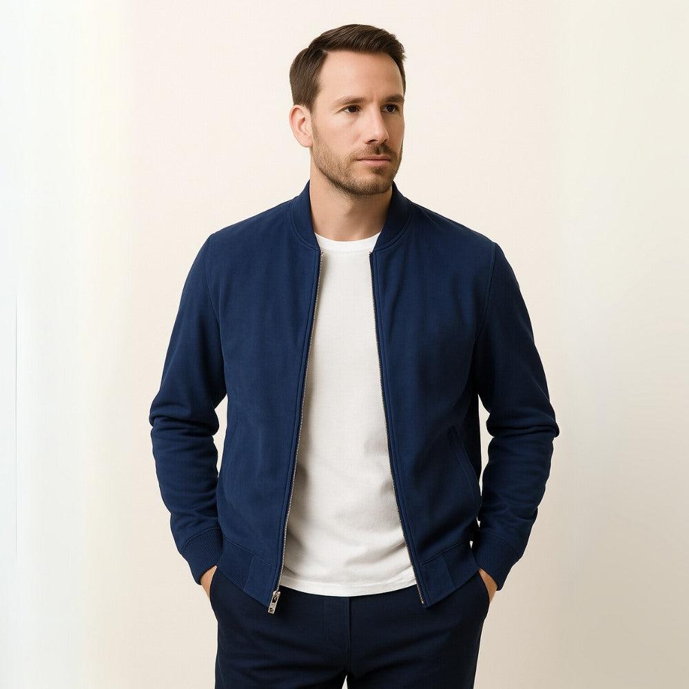 Men's Suede Jacket | Classic Old Money Style | Casual Outerwear for Men