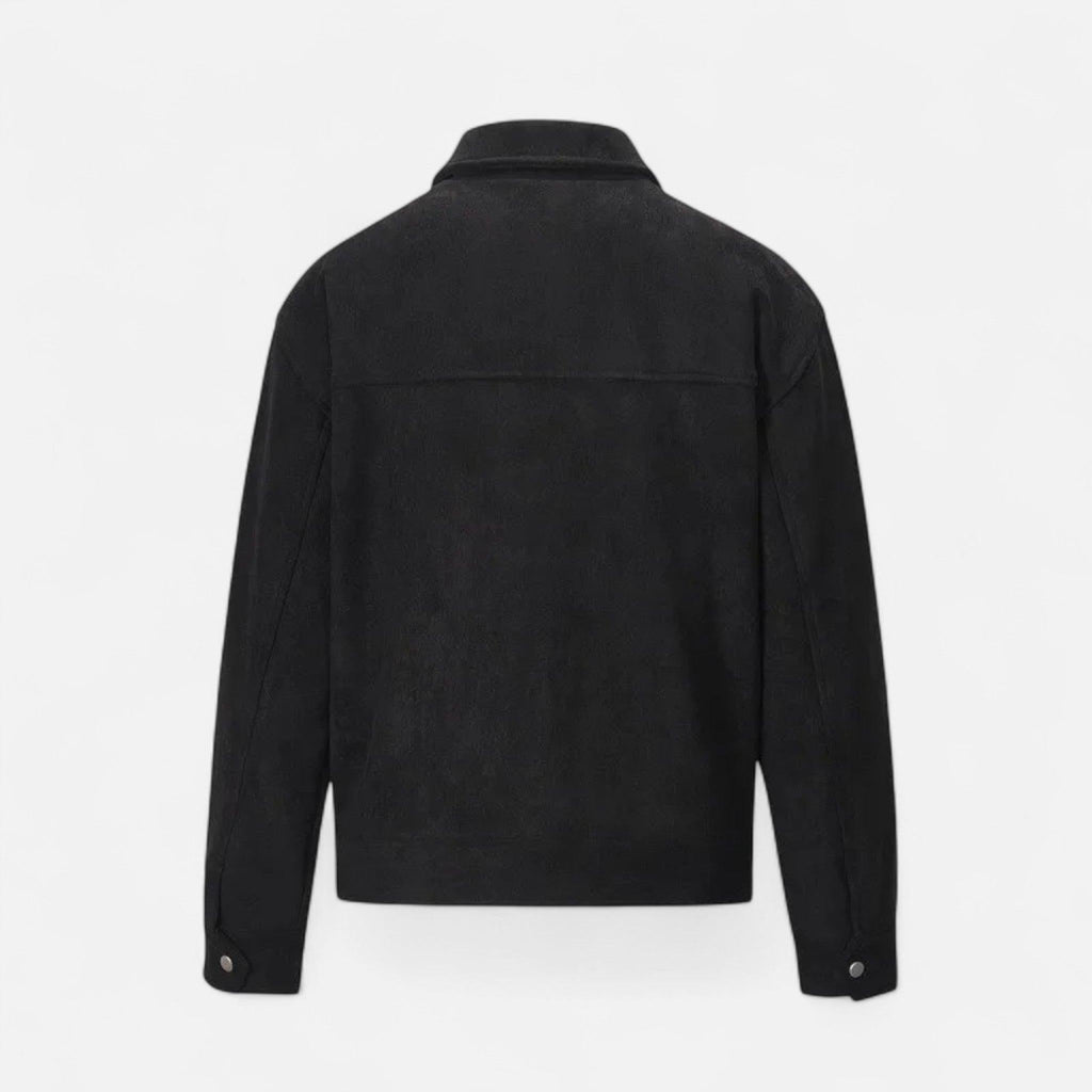 Men's Suede Jacket | Soft Loose-Fit Casual Outerwear | Ideal for Everyday Wear