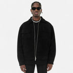 Men's Suede Jacket | Soft Loose-Fit Casual Outerwear | Ideal for Everyday Wear