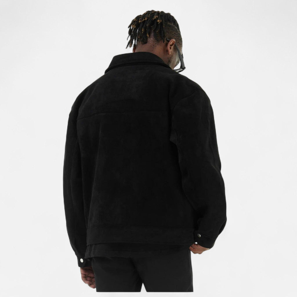 Men's Suede Jacket | Soft Loose-Fit Casual Outerwear | Ideal for Everyday Wear