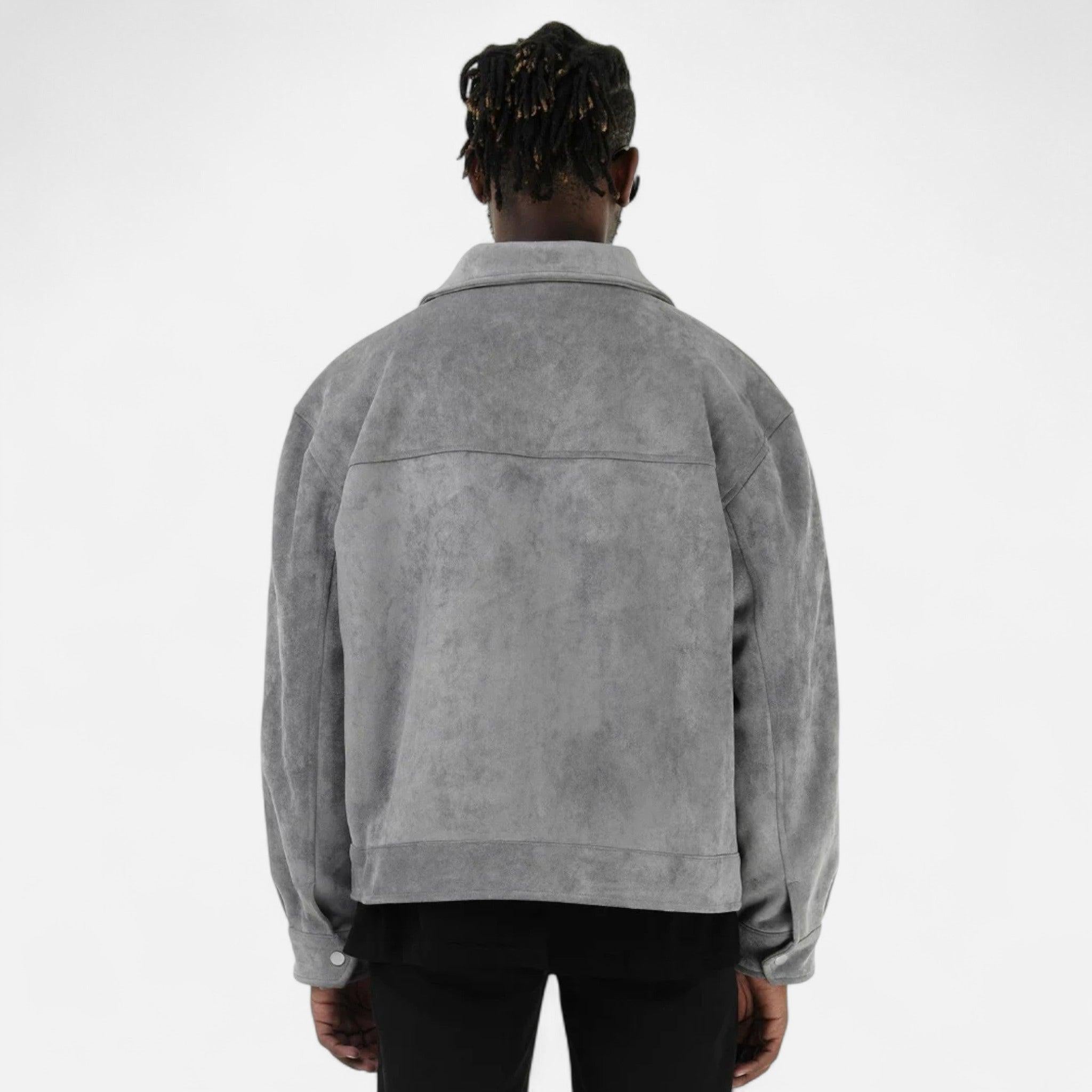 Men's Suede Jacket | Soft Loose-Fit Casual Outerwear | Ideal for Everyday Wear
