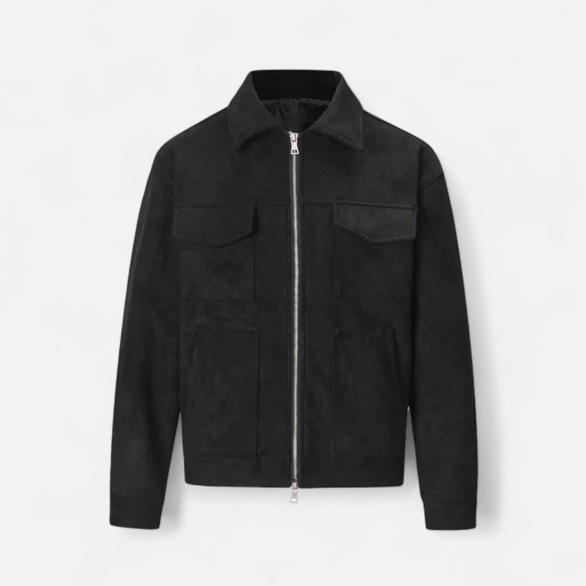 Men's Suede Jacket | Soft Loose-Fit Casual Outerwear | Ideal for Everyday Wear