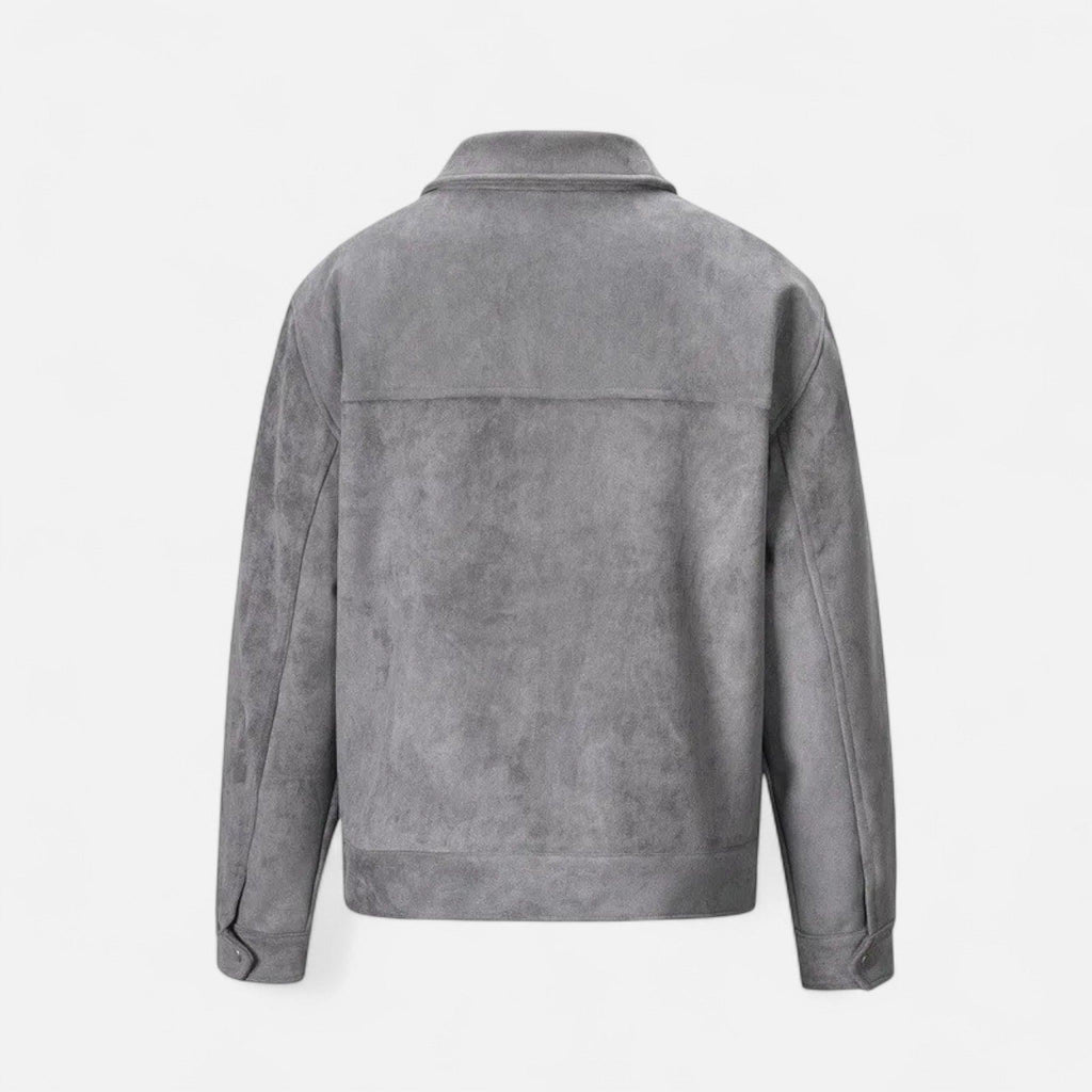 Men's Suede Jacket | Soft Loose-Fit Casual Outerwear | Ideal for Everyday Wear