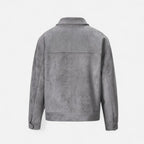 Men's Suede Jacket | Soft Loose-Fit Casual Outerwear | Ideal for Everyday Wear