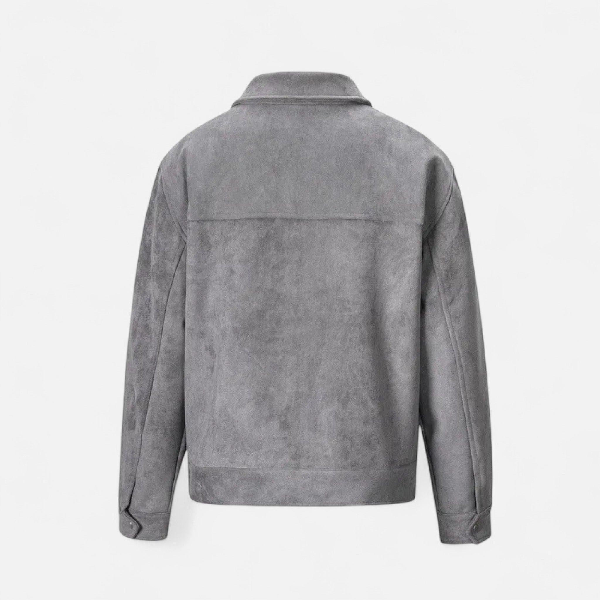 Men's Suede Jacket | Soft Loose-Fit Casual Outerwear | Ideal for Everyday Wear