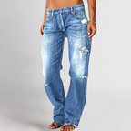 Mid Rise Straight Leg Jeans for Women | Comfortable Denim | Casual Everyday Wear | Versatile Fit for All Occasions