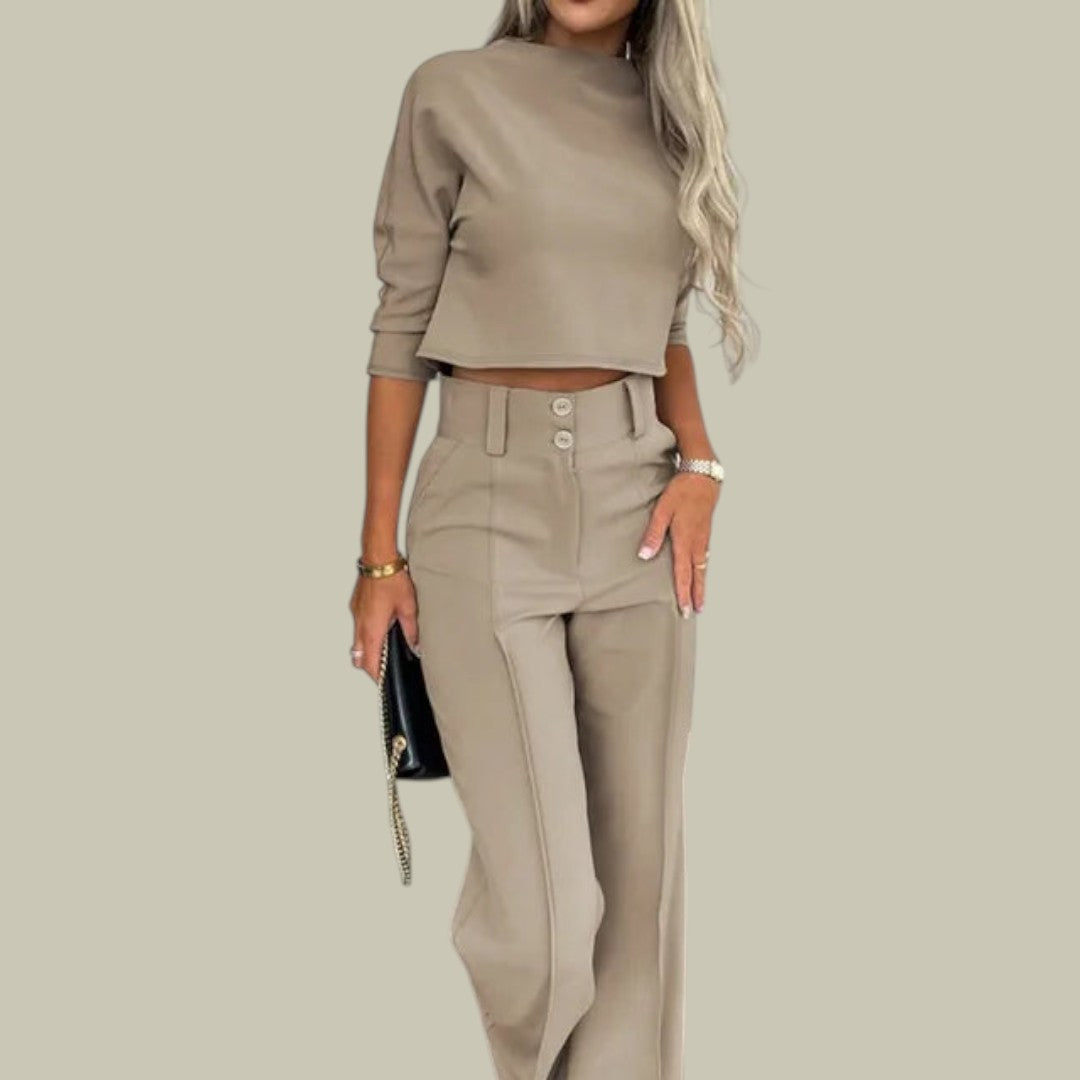 Women's Two-Piece Loungewear Set | Soft Fabric | Casual Comfort for Home and Relaxation