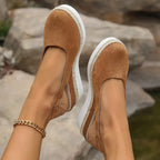 Orthopaedic Leather Loafers for Women | Comfortable Slip-On Shoes for Daily Wear