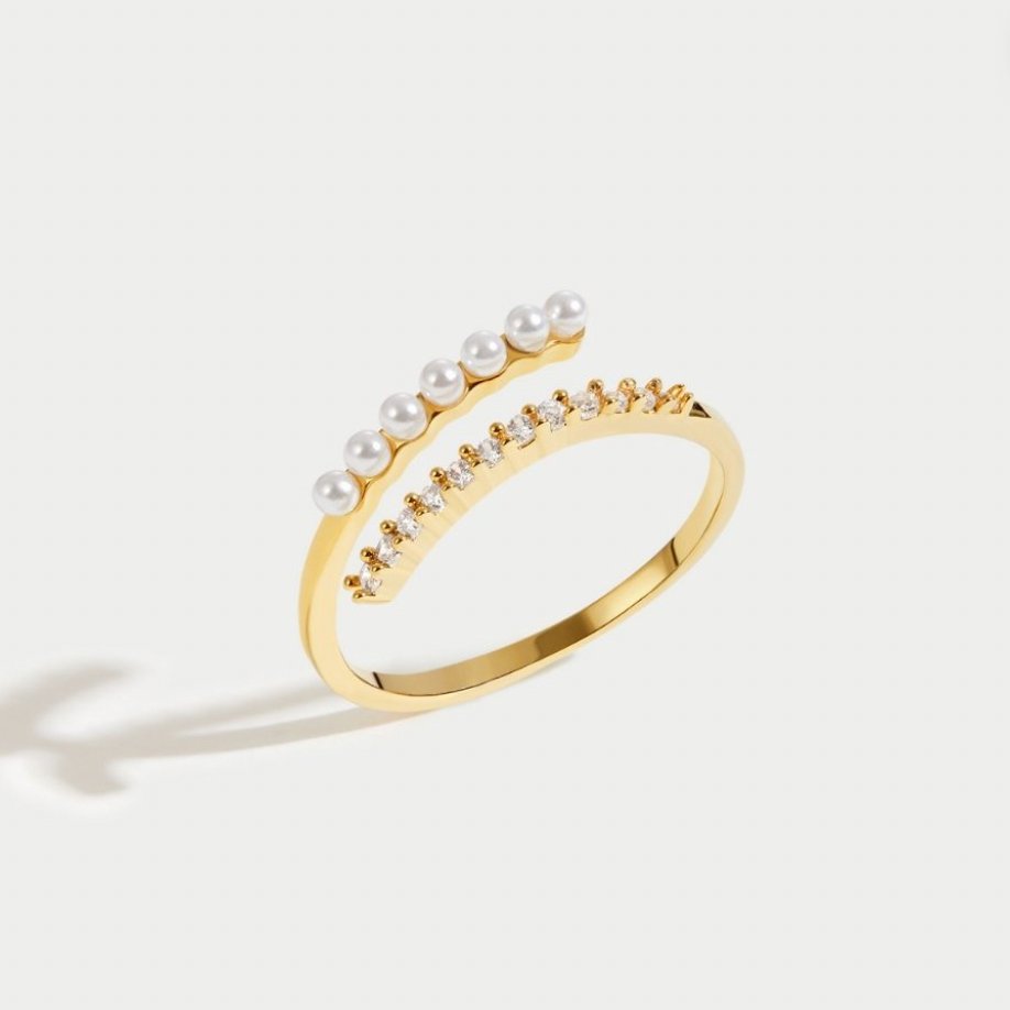 Perlen- und Kristallring – Geschenk, Alltag