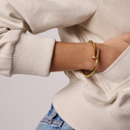 Sculptural Polished Nail Bracelet