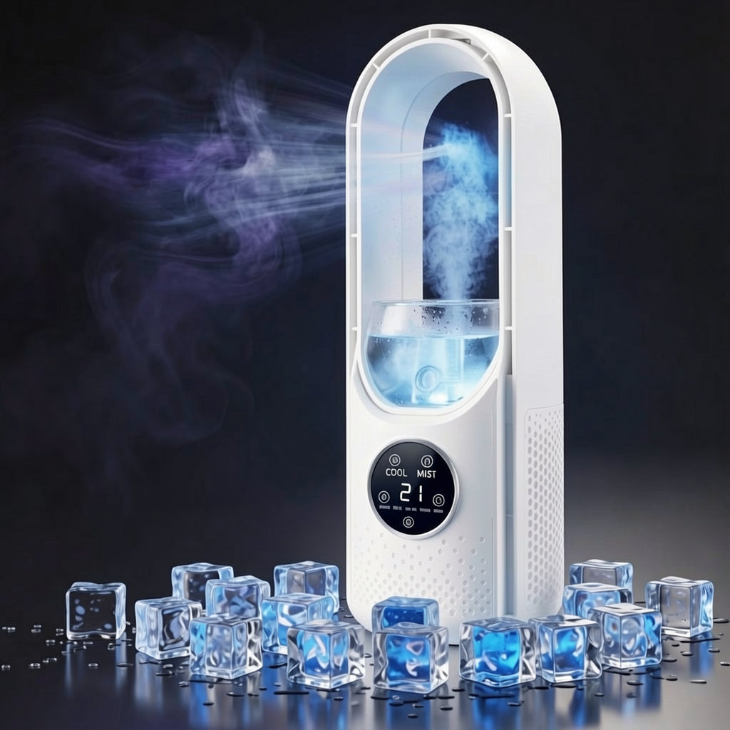 Portable 3-in-1 Air Cooler with Humidifier – Office, Night Use
