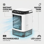 Portable 3-in-1 Air Cooler with Humidifier, Rechargeable Battery – Home, Travel