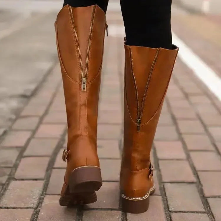 Premium Orthopedic Leather Boots for Women - Stylish Comfort Footwear