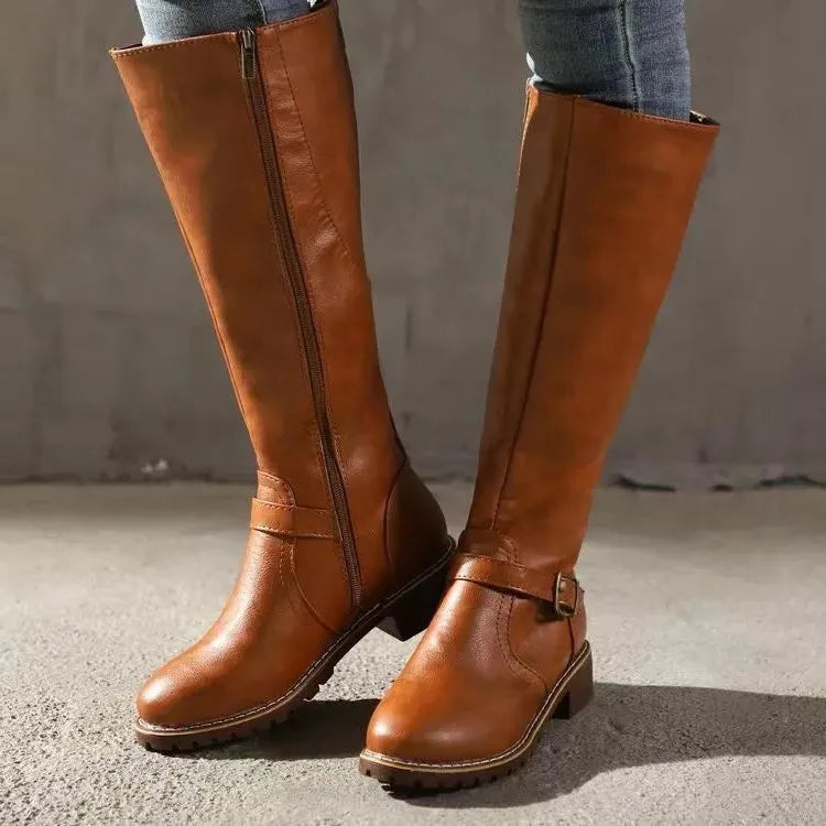 Premium Orthopedic Leather Boots for Women - Stylish Comfort Footwear