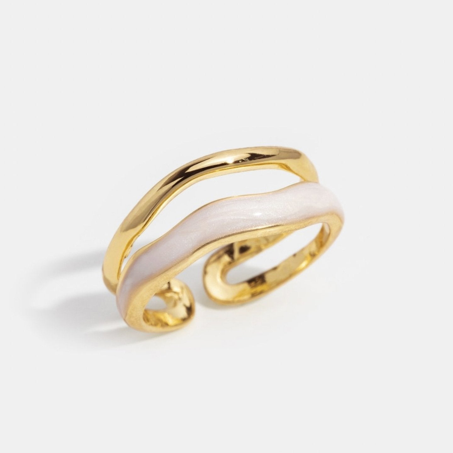 Sahara Gold Layered Ring – Elegant Accessory, Everyday Wear