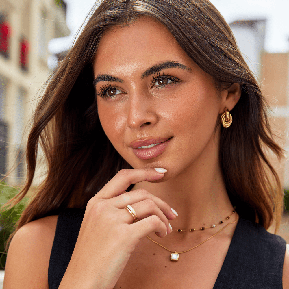 Sahara Gold Layered Ring – Elegant Accessory, Everyday Wear