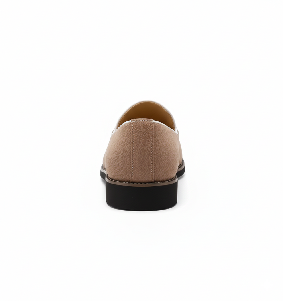 Taupe Suede Loafers for Men - Casual Tassel Design for Everyday Wear