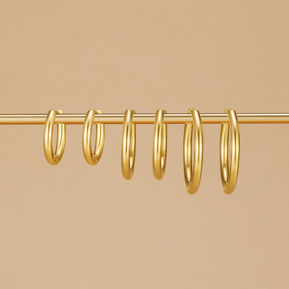 Triple Hoop Earrings Set – Everyday Wear, Gift for Her