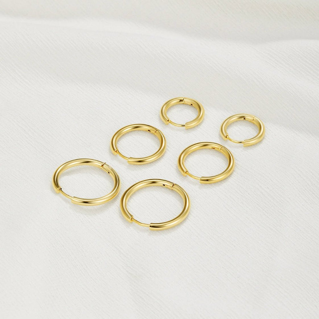 Triple Hoop Earrings Set – Everyday Wear, Gift for Her