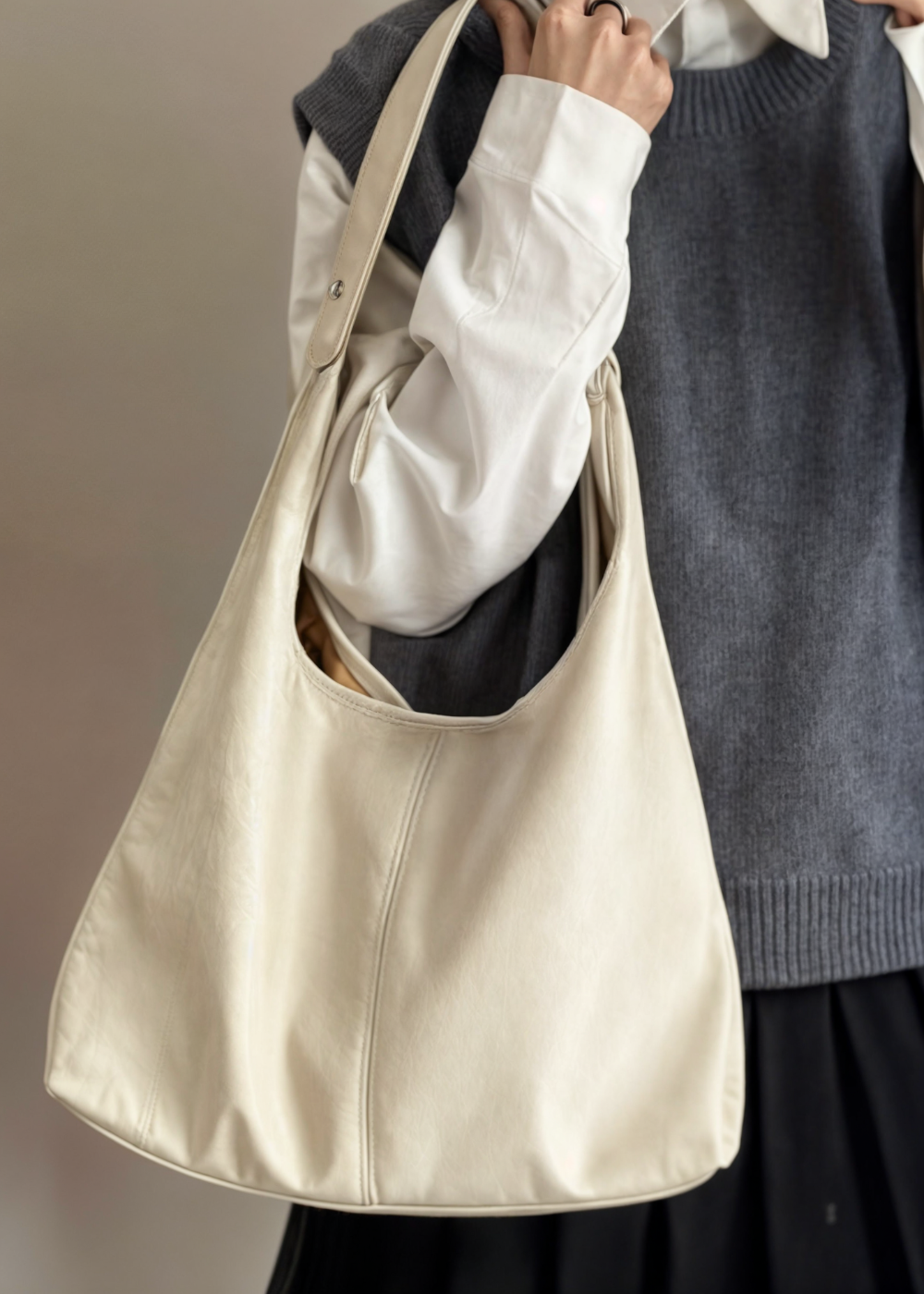 Vegan Leather Tote Bag - Durable Eco-Friendly Handbag - Stylish Everyday Use for Work, Shopping, or Travel
