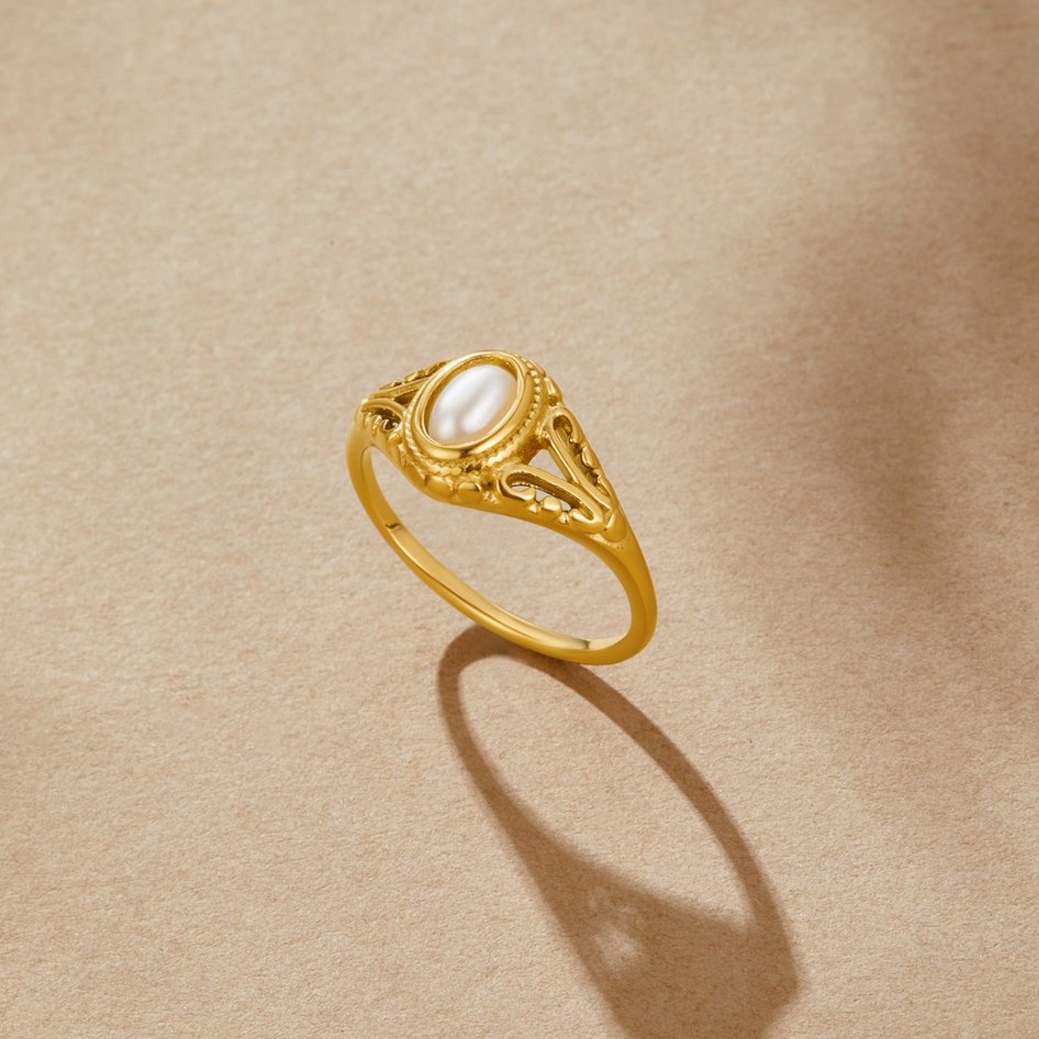 Vintage Pearl Ring – Elegant Jewelry for Special Occasions, Gifts
