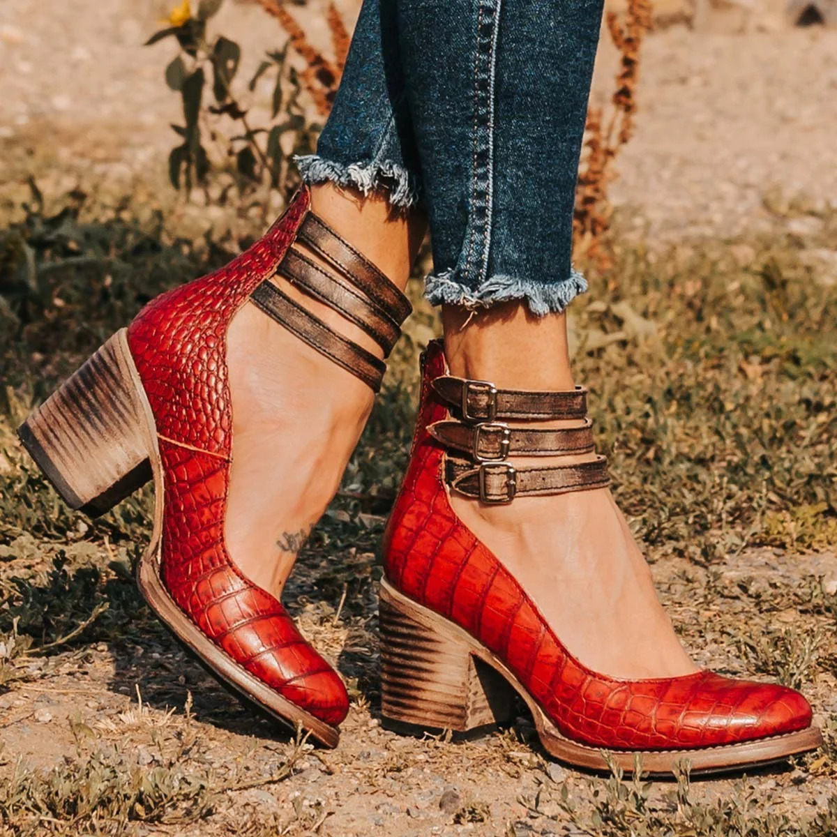Strappy Ankle Strap Heels for Women | Vintage Elegant Design | Ideal for Parties and Special Occasions