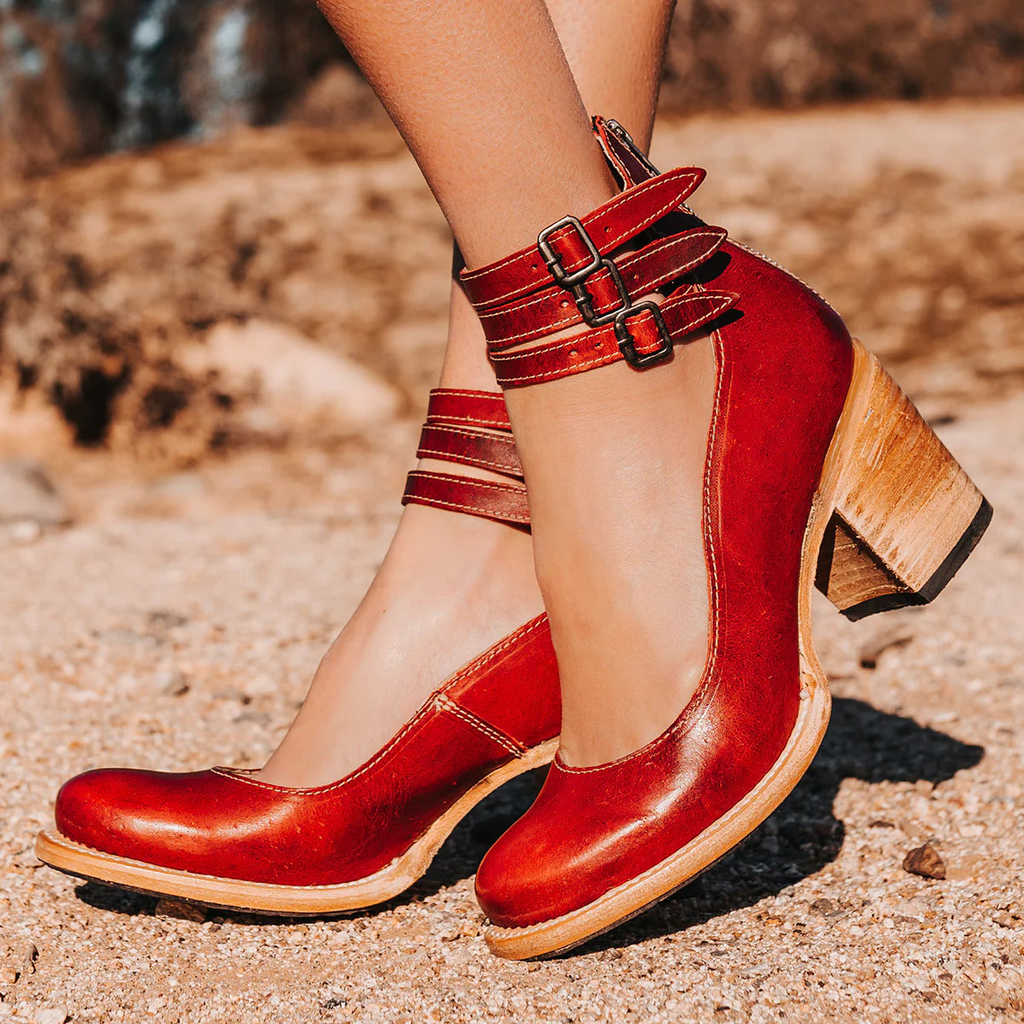 Strappy Ankle Strap Heels for Women | Vintage Elegant Design | Ideal for Parties and Special Occasions