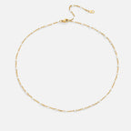 Weißes Perlenhalsband – Alltag, Geschenk