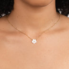 White Blossom Flower Necklace – Gift, Everyday Wear
