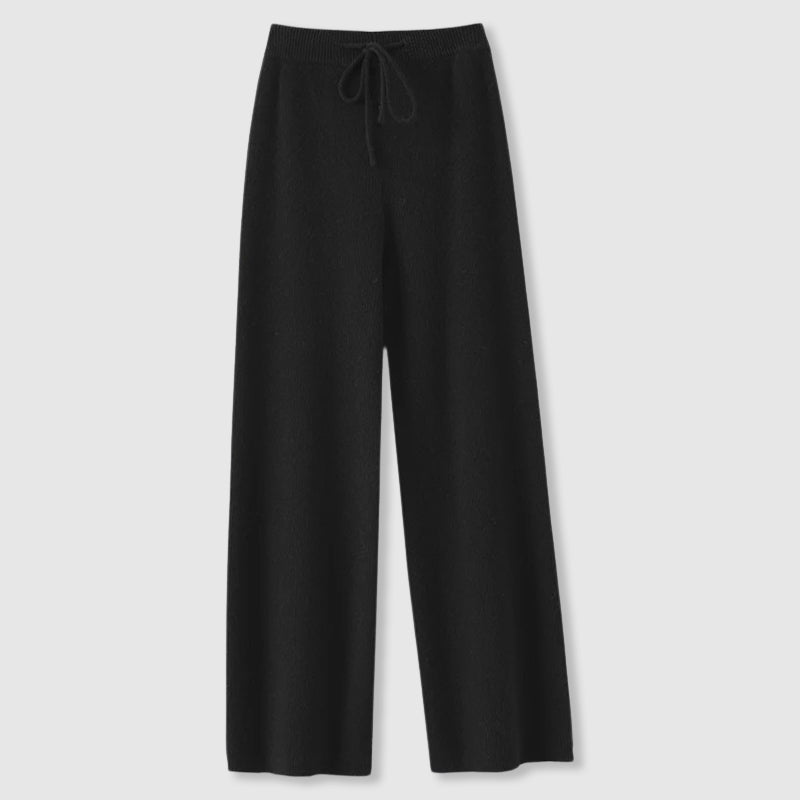 Wide Leg Knit Pants for Women | Cozy Winter Fabric | Casual Cold Weather Wear
