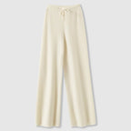 Wide Leg Knit Pants for Women | Cozy Winter Fabric | Casual Cold Weather Wear