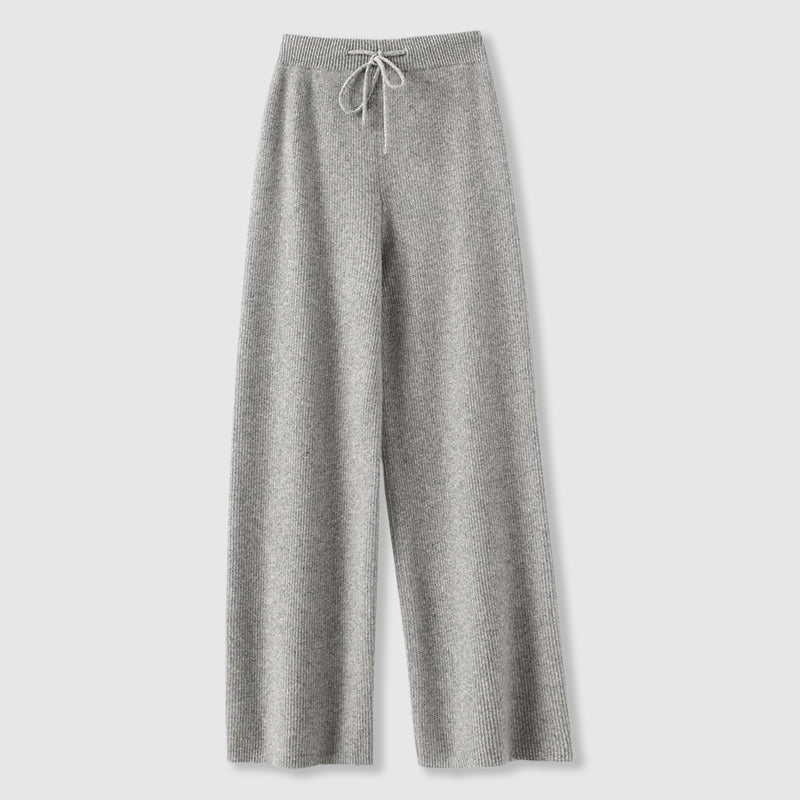 Wide Leg Knit Pants for Women | Cozy Winter Fabric | Casual Cold Weather Wear