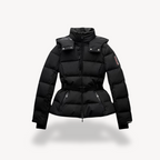 Women's Belted Puffer Jacket - Warm Insulated Outerwear for Cold Weather