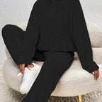 Cozy Women's Hooded Lounge Set | Soft Fabric | Spring Style | Comfortable Home Wear for Relaxation and Leisure